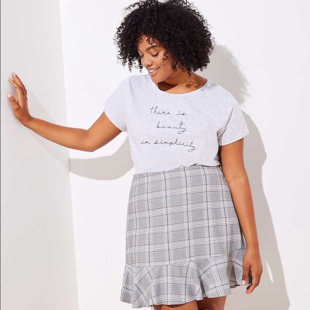 Plaid skirt